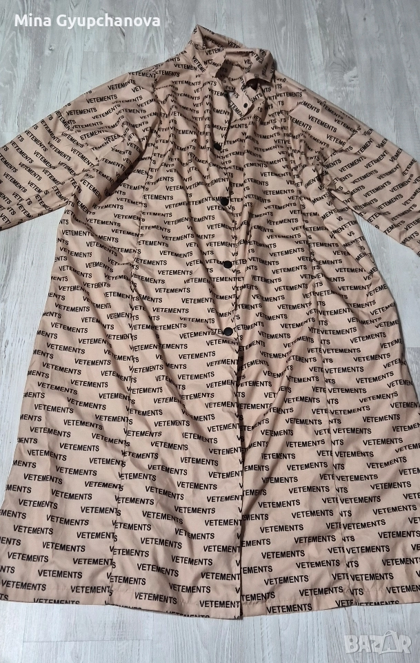 дълъг тънък тренч, снимка 1