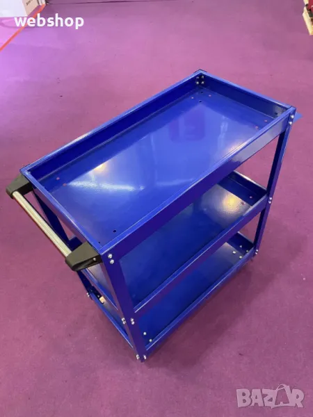 Количка за инструменти с 3 рафта и колелца, снимка 1