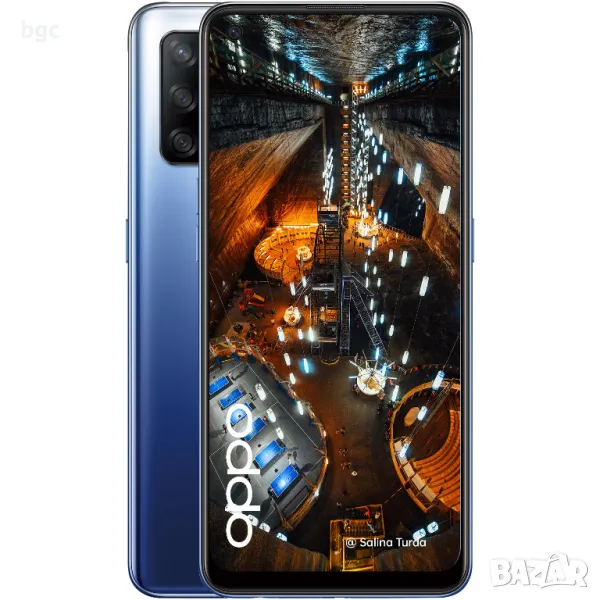 НОВ Смартфон OPPO A74, Dual SIM, 128GB, 4GB RAM, 4G, Midnight Blue - 24 МЕСЕЦА ГАРАНЦИЯ, снимка 1