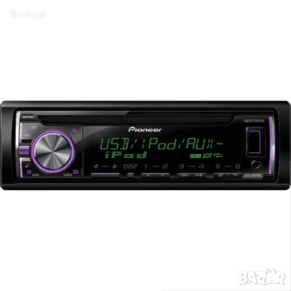  Pioneer DEH-X3600UI - CD/USB/AUX автомобилно радио , снимка 1