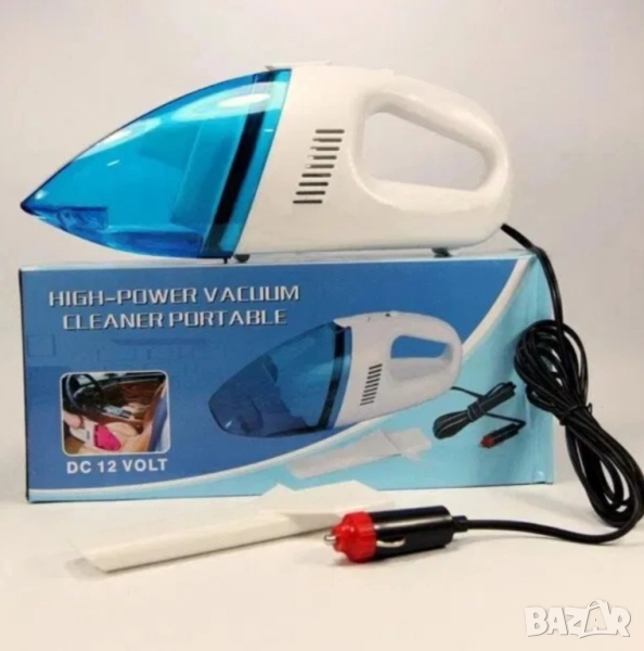 Преносима мини автомобилна прахосмукачка за сухо и мокро почистване, снимка 1