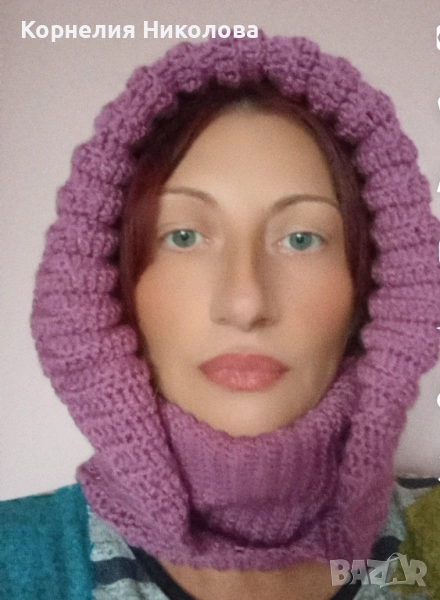 Шал с качулка 2 в 1 , снимка 1