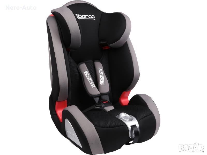 Детска Седалка за Кола Sparco 9-36кг, черно-сив с Хомологация ECE R44/04, снимка 1