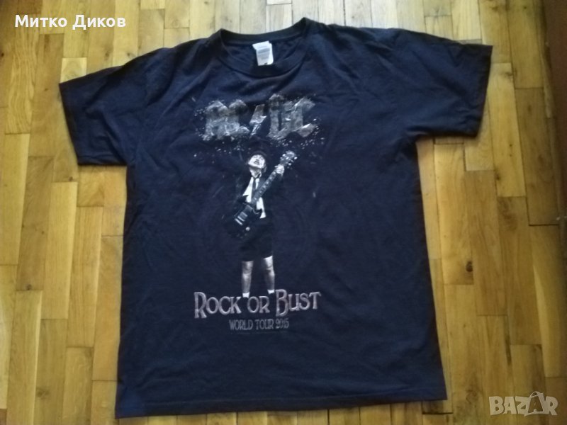   AC/DC World Tour 2015 памучна тениска маркова на Фрути размер Л, снимка 1