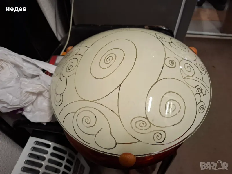 ПЛАФОНИ 3 И 2 АПЛИКА С КРУШКИ Е27, снимка 1