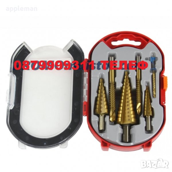 Комплект стъпаловидни бургии за метал 6 части MARPOL, снимка 1