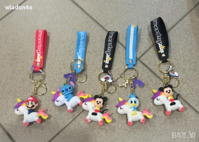 Ключодържатели със еднорог+герой-5лв, снимка 1