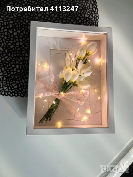 Светещи картини ръчно изработени , снимка 1