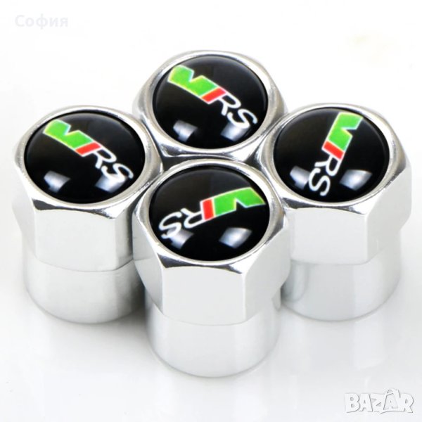 Нови метални капачки за винтили за VRS и други автомобили НАЛИЧНО, снимка 1