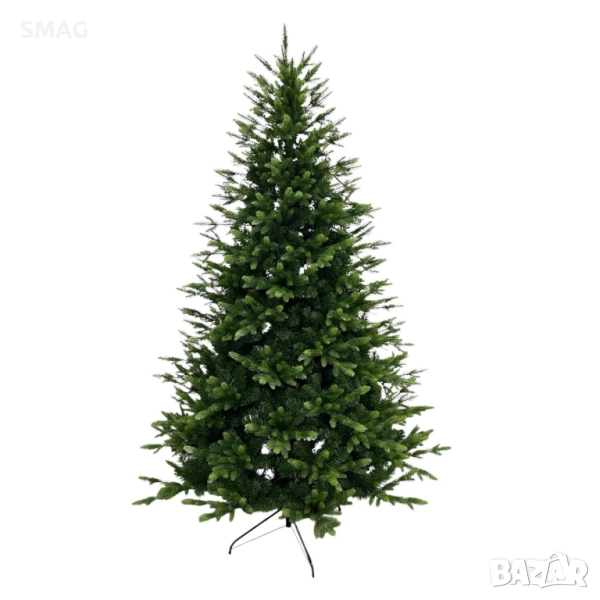 Коледна елха зелена с 2651 клона - 2.10м_1253553, снимка 1