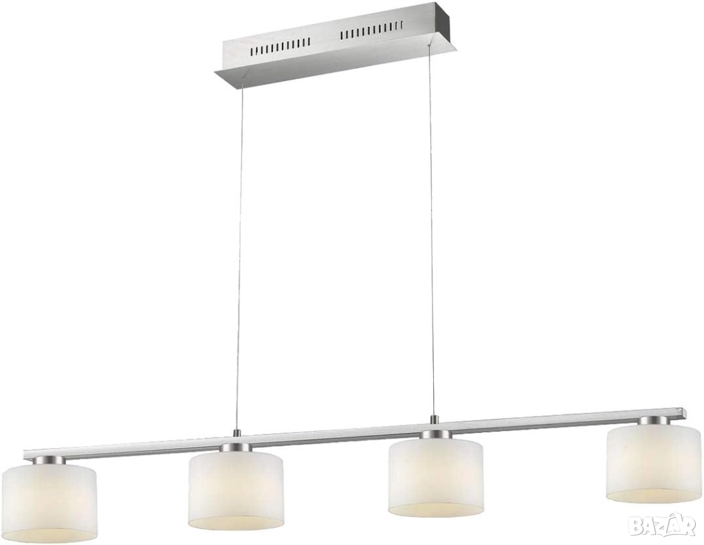 Пендел Trio Alegro 325510407 LED  4 x 6W, 2520lm, 3000K, Димиращ, Регулируема Височина, Матов Никел!, снимка 1