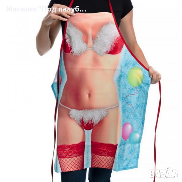 Нова дамска забавна готварска престилка Лейди Пух, снимка 1