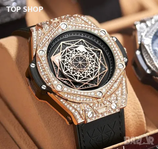 Моден диамантен дамски часовник с марка Onola, снимка 5 - Дамски - 48747722