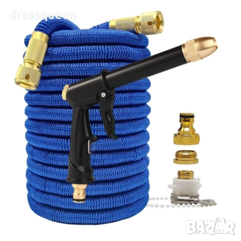 4515 Професионален градински маркуч с медни връзки Маркуч за двор и градина – от 5 до 15 метра, снимка 7 - Напояване - 53877834