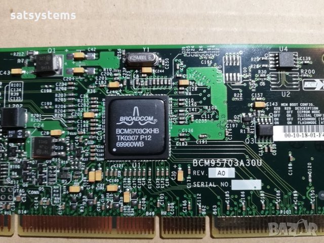 PCI-X Gigabit Lan Card Broadcom BCM95703A30U, снимка 6 - Мрежови адаптери - 31943796