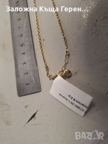 Дамско златно колие 8,2гр., снимка 2 - Колиета, медальони, синджири - 54327719