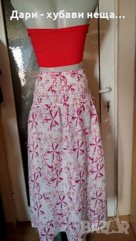 Памучна плажна рокля/пола🍀♥️M до XL♥️🍀арт.4402, снимка 7 - Рокли - 37497613