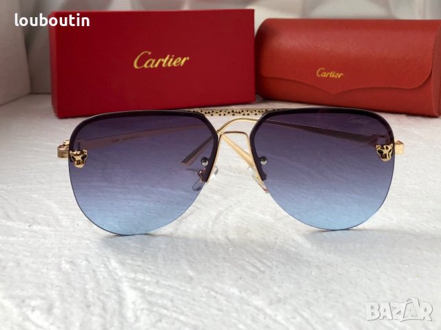 Cartier 2023 мъжки слънчеви очила авиатор унисекс дамски слънчеви очила, снимка 4 - Слънчеви и диоптрични очила - 42813452