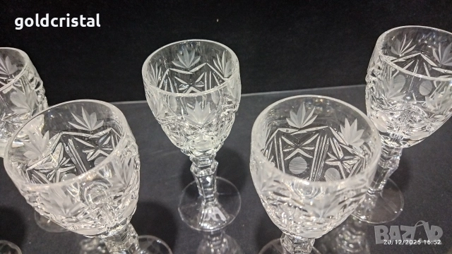 кристални чаши за ракия , снимка 6 - Антикварни и старинни предмети - 52862359
