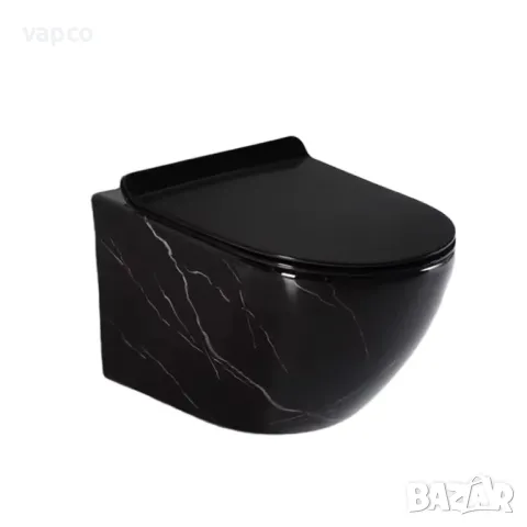 Конзолна тоалетна чиния - черен мрамор, снимка 2 - Други - 47442059