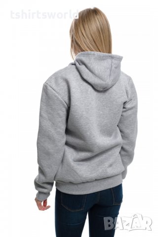 Нов дамски сив суичър с трансферен печат JACK DANIELS (Джак Даниелс), снимка 5 - Суичъри - 37007654