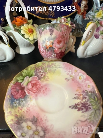 Ръчно нарисуван сет от японски порцелан, снимка 14 - Декорация за дома - 54164960