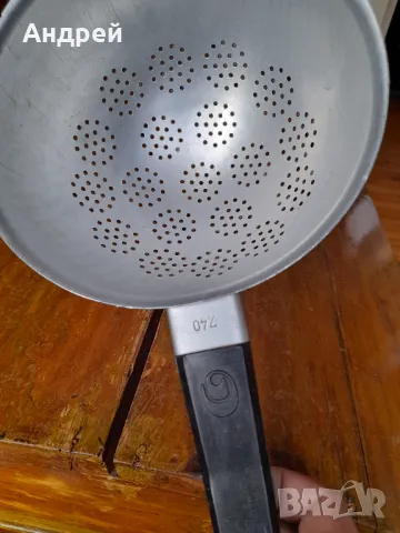 Стара алуминиева цедка,гевгир #11, снимка 3 - Други ценни предмети - 48642988