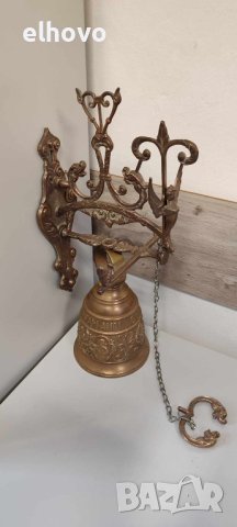 Стара бронзова камбана за врата#1, снимка 5 - Антикварни и старинни предмети - 44365741