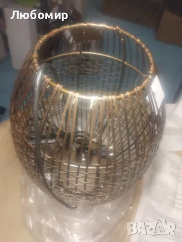 38 cm настолна лампа Lina от Gifts Amsterdam излъчва индустриален стил, снимка 3 - Настолни лампи - 48981362