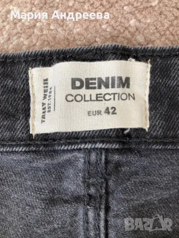Черна пола деним TALLY WEIJL, снимка 3 - Поли - 49430978