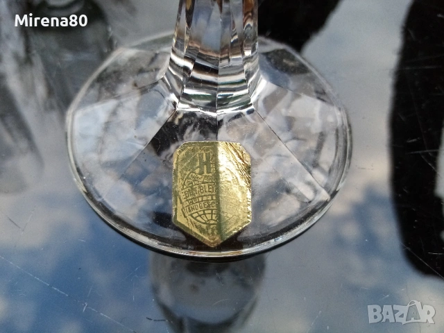 Кристален сервиз от 5 чаши за бяло вино - Австрия ! , снимка 6 - Сервизи - 54169522