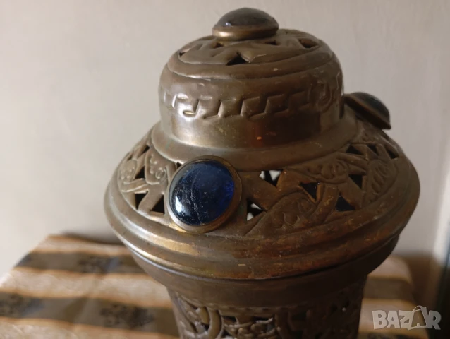 Стара настолна лампа, снимка 3 - Настолни лампи - 50933290