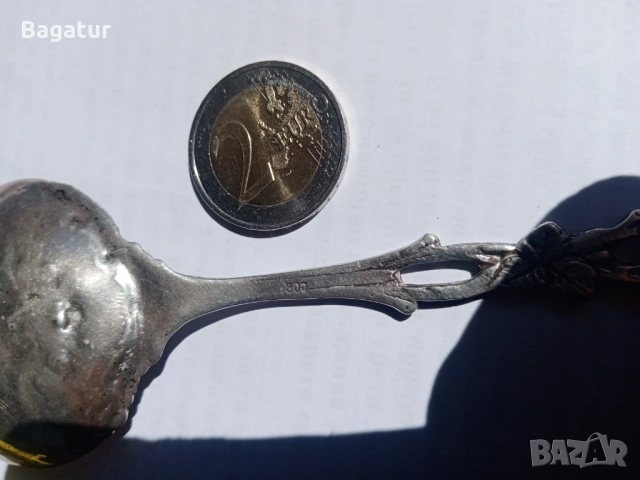 Стара сребърна лъжица немска голяма, за сладолед, снимка 9 - Антикварни и старинни предмети - 54126282