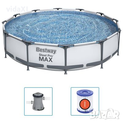 Bestway Steel Pro MAX Комплект басейн 366x76 см(SKU:92835, снимка 1 - Басейни и аксесоари - 44618020
