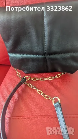 Дамска чанта от естествена кожа Musette , снимка 3 - Чанти - 56155255