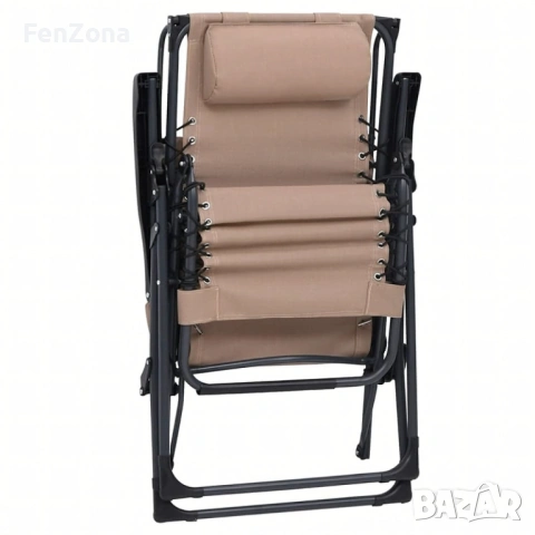 Сгъваем градински шезлонг с нулева гравитация и сенник – комфорт за пълна релаксация, снимка 9 - Градински мебели, декорация  - 54096677