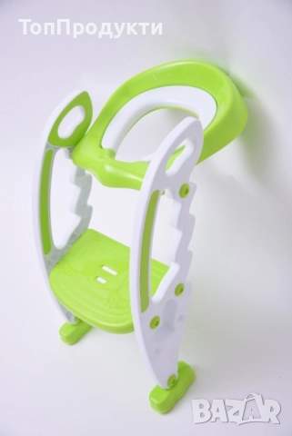 Детска седалка-адаптор за тоалетна чиния със стълба, снимка 2 - Други - 52961454