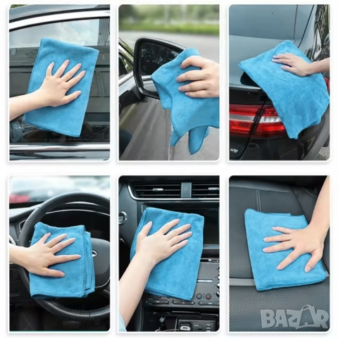 Микрофибърна кърпа 40см х 40см, снимка 2 - Аксесоари и консумативи - 51752106