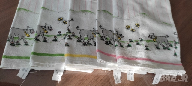 Комплект от 5 броя памучни кърпи, снимка 2 - Други - 51631342