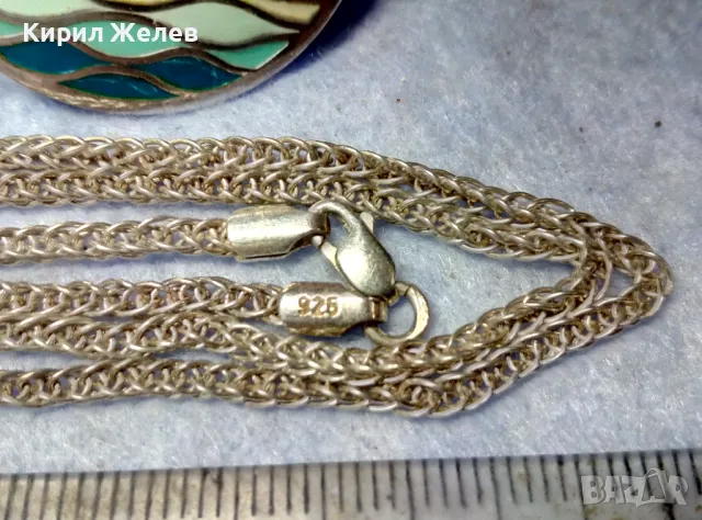 ZOLOTAS 2014 БУТИКОВ ЕМАЙЛИРАН СРЕБЪРЕН МЕДАЛЬОН СРЕБРО 925 ГЪРЦИЯ с СРЕБЪРЕН ЛАНЕЦ СРЕБРО 925 43777, снимка 13 - Колиета, медальони, синджири - 49427597