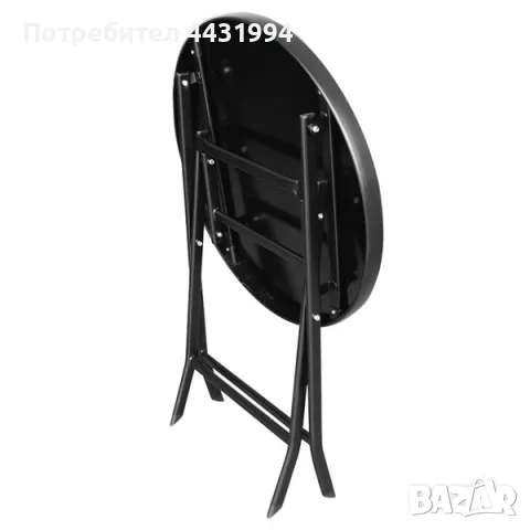 Маса сгъваема стъкло Muhler 60х74см, снимка 2 - Градински мебели, декорация  - 50348409