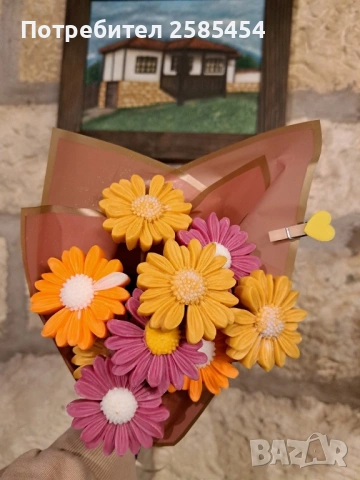 Букети от соеви свещи с разнообразни аромати💐, снимка 7 - Подаръци за юбилей - 53303856