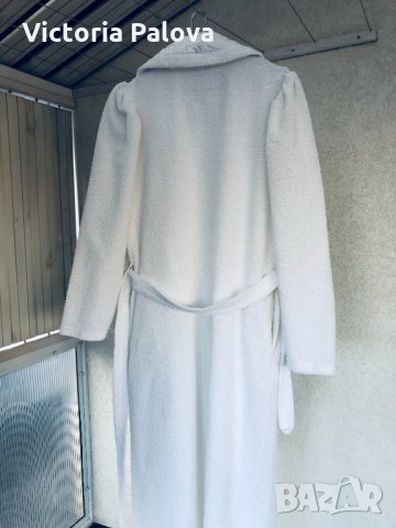 Красив дълъг бял халат BLEYLE Германия, снимка 8 - Пижами - 31958325
