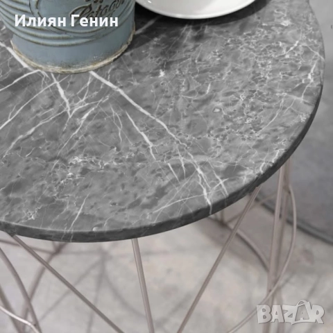 Комплект от две подреждащи се странични масички, снимка 8 - Маси - 52576751