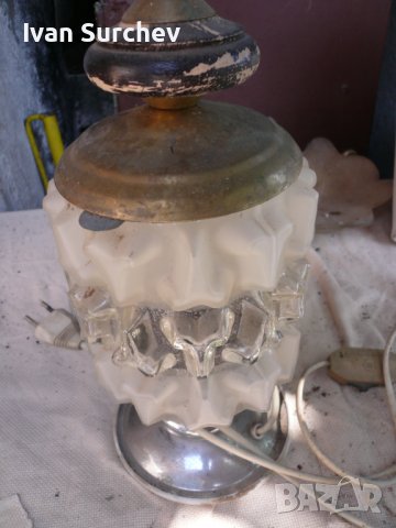 нощна лампа от соца бронзова, снимка 10 - Колекции - 37162681