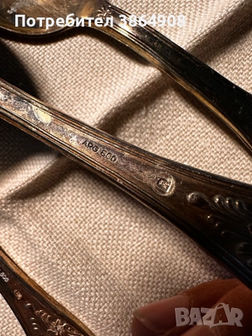 Старинни Прибори с печат, снимка 2 - Антикварни и старинни предмети - 54067013