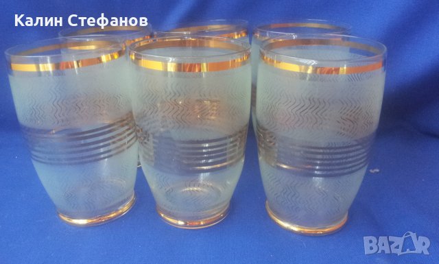 Ретро чаши, златни кантове, мат, тънкостенни 6 бр, снимка 3 - Антикварни и старинни предмети - 38274808