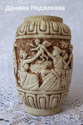 Много красива старинна ваза, снимка 4 - Вази - 51424207