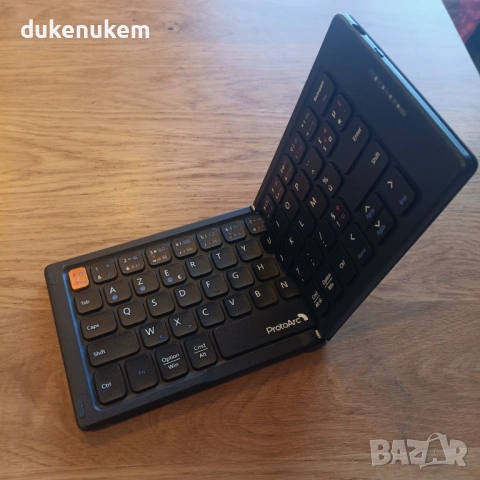 Сгъваема Bluetooth клавиатура AZERTY, Френска подредба, снимка 10 - Клавиатури и мишки - 53123993