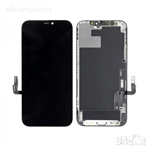 KBS OLED Съвместим LCD Дисплей за iPhone 12 / 12 Pro 6.1 + Тъч скрийн / Черен / Баркод : 483738
